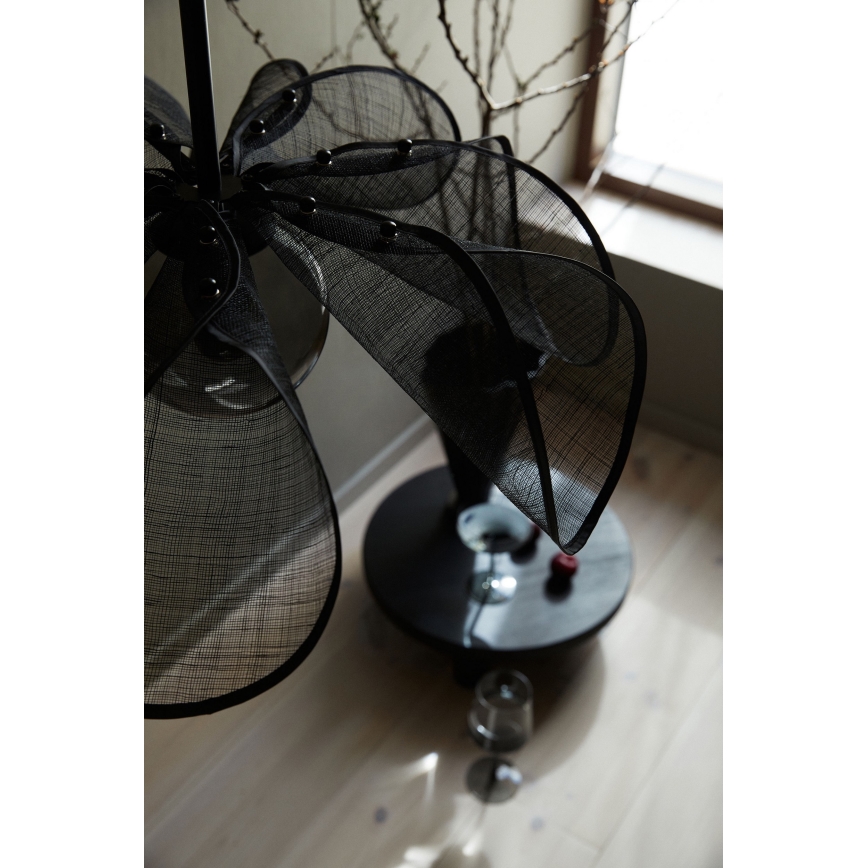 Markslöjd 108660 - Luster na sajli STYRKA 1xE27/40W/230V pr. 63 cm crno