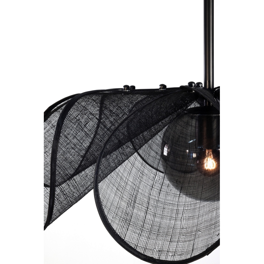Markslöjd 108660 - Luster na sajli STYRKA 1xE27/40W/230V pr. 63 cm crno