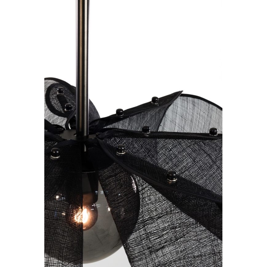 Markslöjd 108660 - Luster na sajli STYRKA 1xE27/40W/230V pr. 63 cm crno