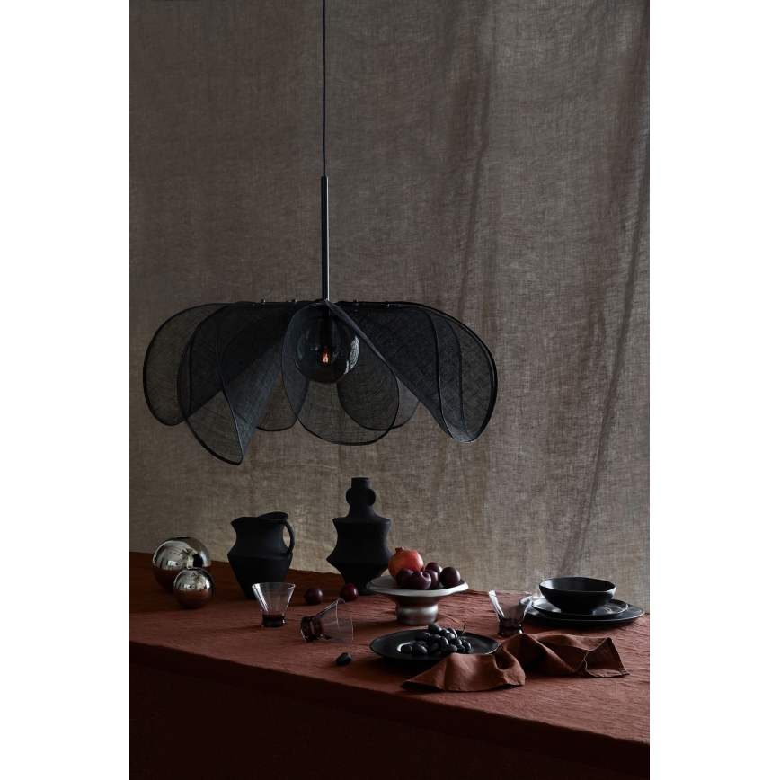 Markslöjd 108662 - Luster na sajli STYRKA 1xE27/40W/230V pr. 75 cm crno