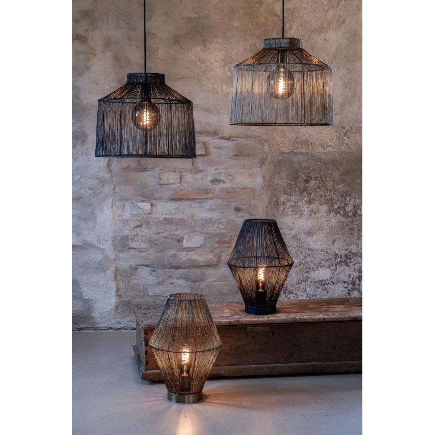 Markslöjd 108666 - Stona lampa CASA 1xE27/40W/230V crno