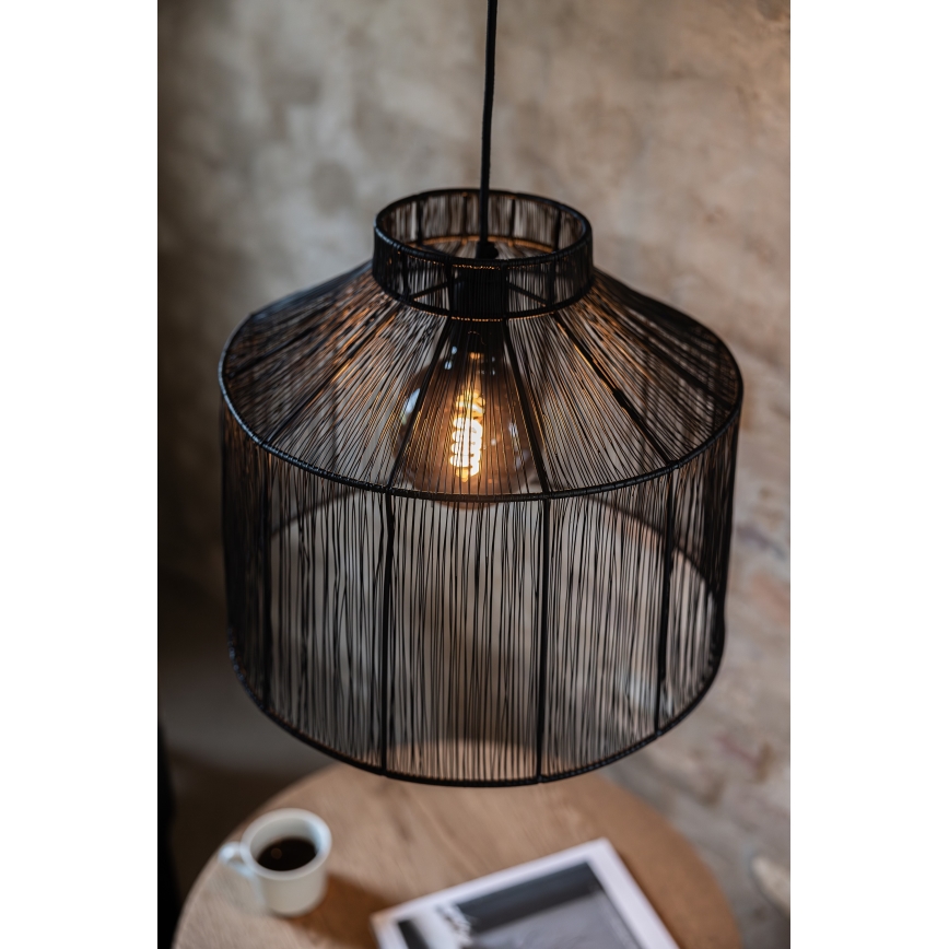 Markslöjd 108668 - Luster na sajli CAPANNA 1xE27/40W/230V crno