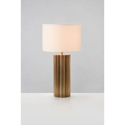 Markslöjd 108669 - Stona lampa HASHIRA 1xE27/40W/230V bela/mesing