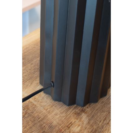 Markslöjd 108670 - Stona lampa HASHIRA 1xE27/40W/230V bela/crno