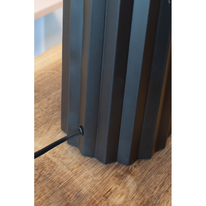 Markslöjd 108670 - Stona lampa HASHIRA 1xE27/40W/230V bela/crno