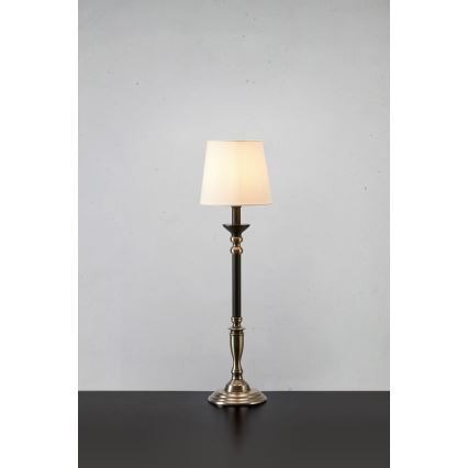 Markslöjd 108680 - Stona lampa GENT 1xE27/40W/230V mat krom/crno/bela