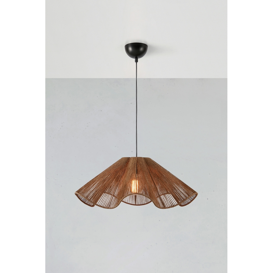 Markslöjd 108681 - Luster na sajli NAMI 1xE27/40W/230V braon