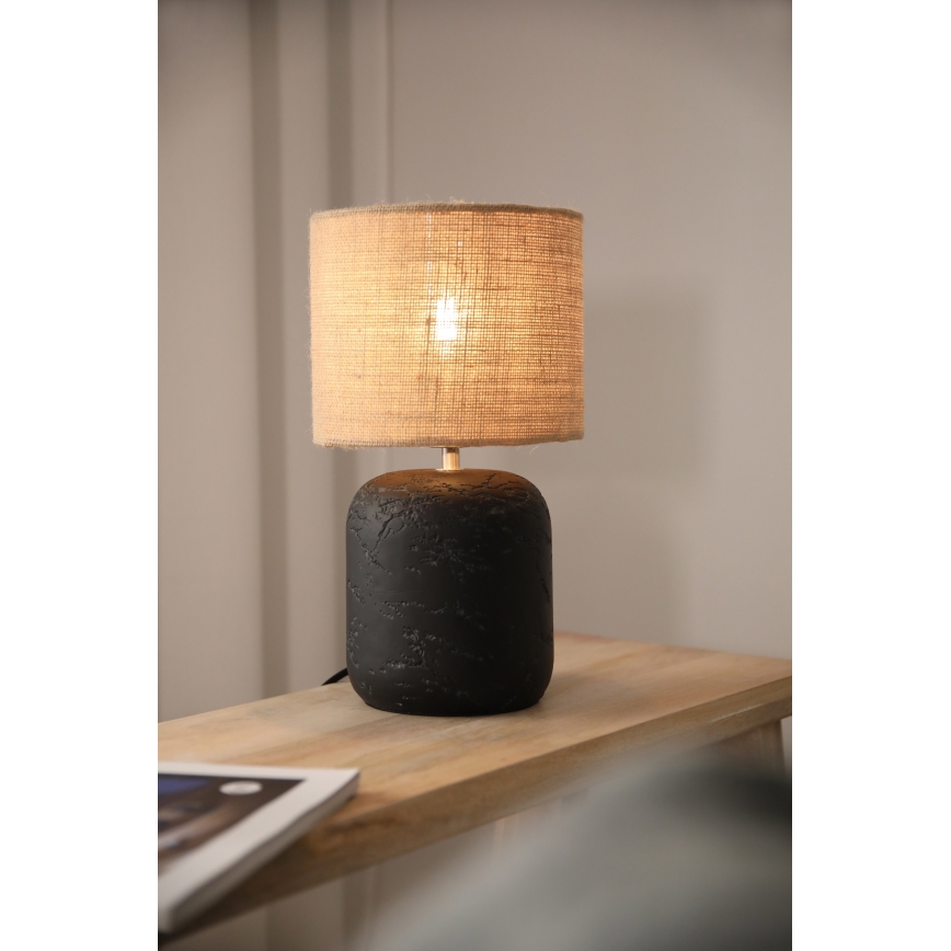 Markslöjd 108683 - Stona lampa MONTAGNA 1xE14/40W/230V 32 cm bež/crno