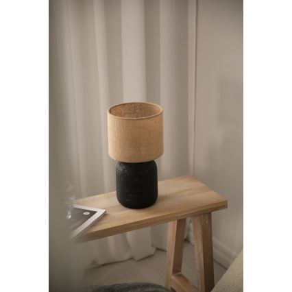 Markslöjd 108683 - Stona lampa MONTAGNA 1xE14/40W/230V 32 cm bež/crno