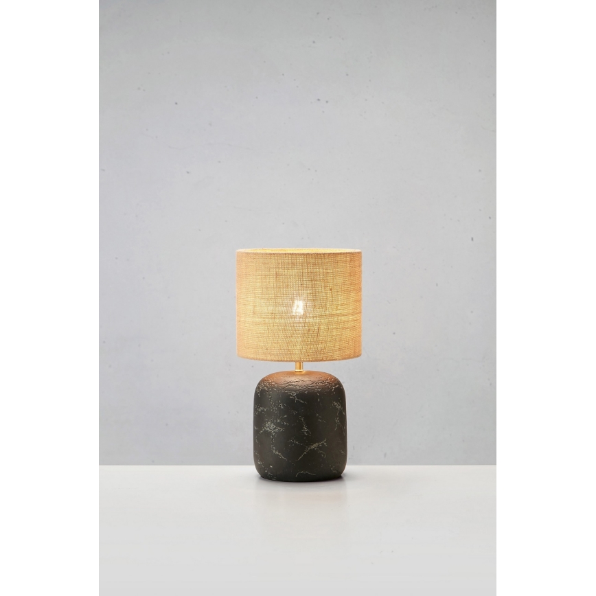 Markslöjd 108683 - Stona lampa MONTAGNA 1xE14/40W/230V 32 cm bež/crno