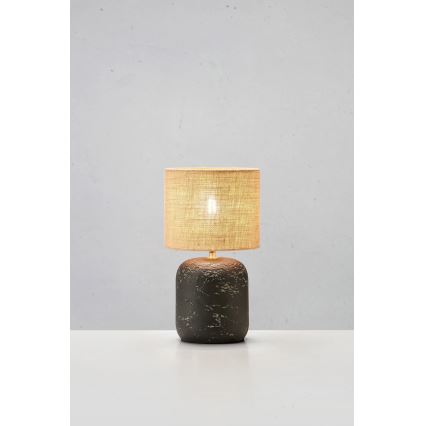 Markslöjd 108684 - Stona lampa MONTAGNA 1xE14/40W/230V 45 cm bež/crno