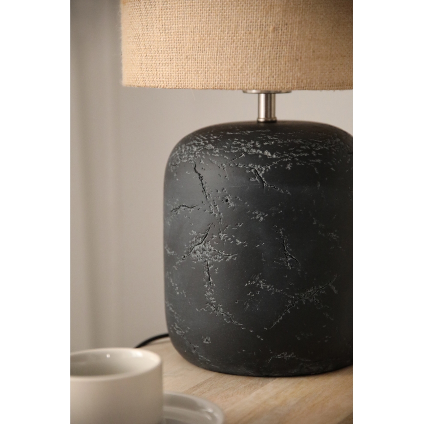 Markslöjd 108684 - Stona lampa MONTAGNA 1xE14/40W/230V 45 cm bež/crno