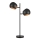 Markslöjd 108691 - Stona lampa EDGAR 2xE14/40W/230V crno