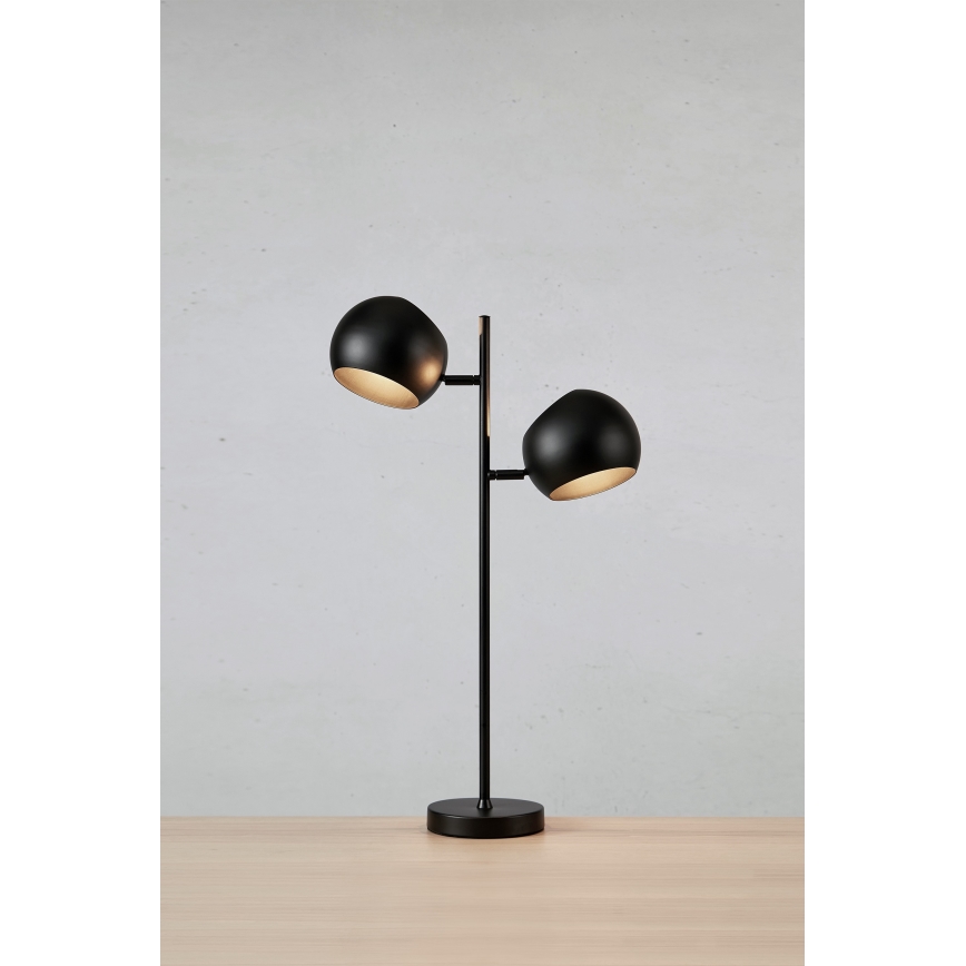 Markslöjd 108691 - Stona lampa EDGAR 2xE14/40W/230V crno