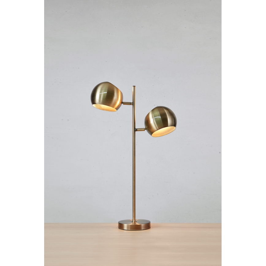 Markslöjd 108692 - Stona lampa EDGAR 2xE14/40W/230V zlatna