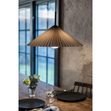 Markslöjd 108709 - Luster na sajli PLISADO 1xE27/40W/230V pr. 50 cm sivo