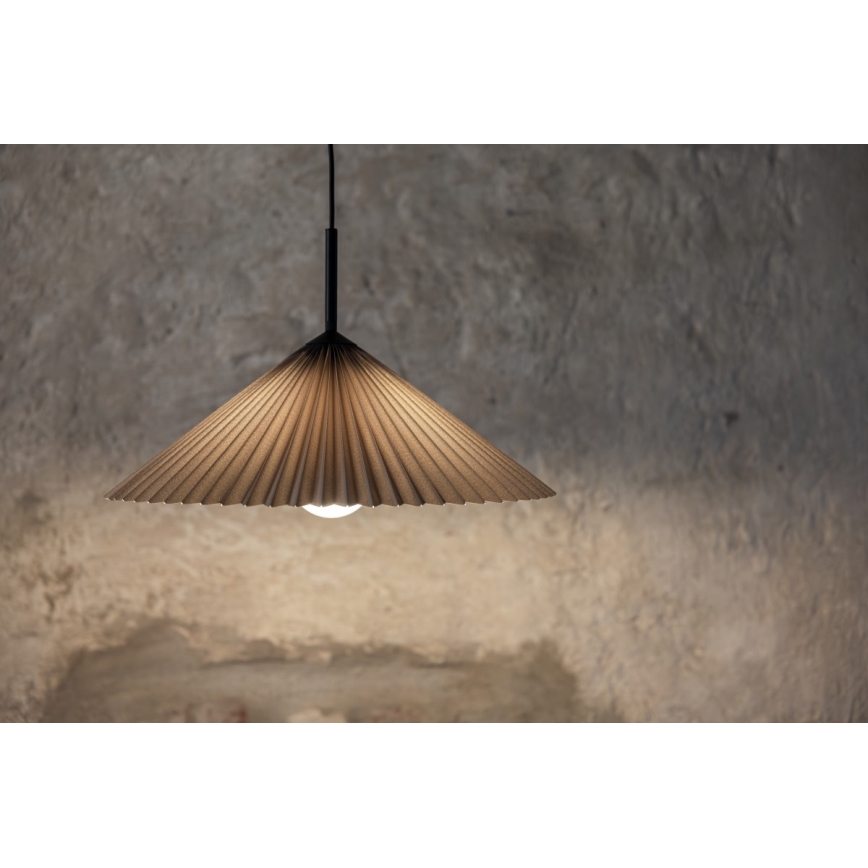 Markslöjd 108709 - Luster na sajli PLISADO 1xE27/40W/230V pr. 50 cm sivo