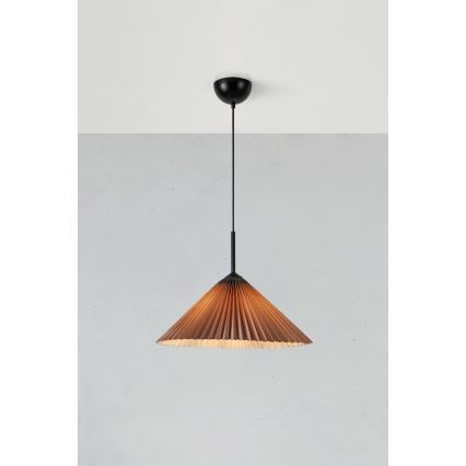 Markslöjd 108709 - Luster na sajli PLISADO 1xE27/40W/230V pr. 50 cm sivo