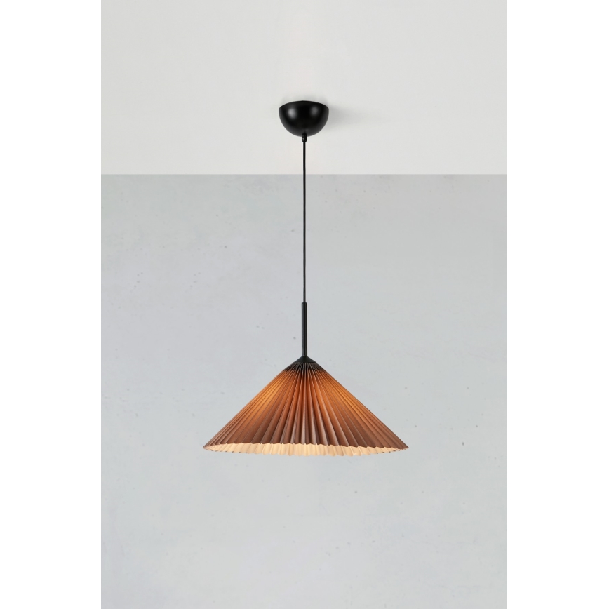Markslöjd 108709 - Luster na sajli PLISADO 1xE27/40W/230V pr. 50 cm sivo