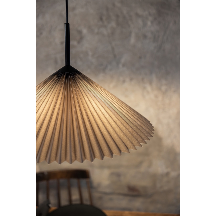 Markslöjd 108709 - Luster na sajli PLISADO 1xE27/40W/230V pr. 50 cm sivo