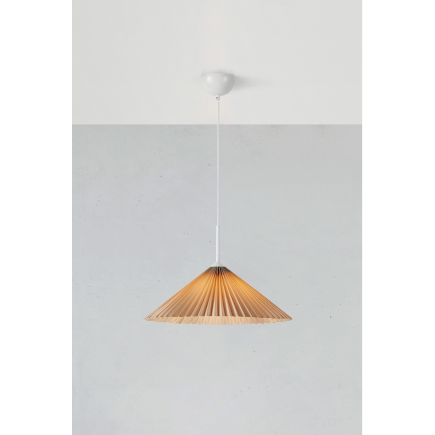 Markslöjd 108710 - Luster na sajli PLISADO 1xE27/40W/230V pr. 50 cm bež