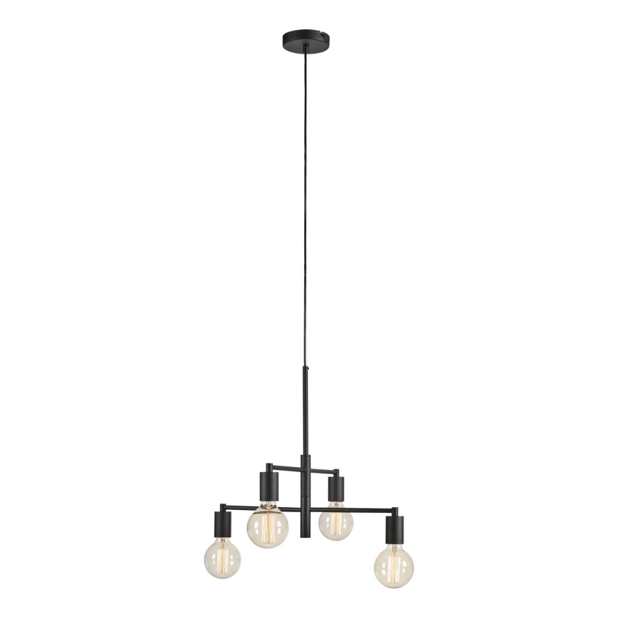 Markslöjd 108716 - Luster na sajli CIELO 4xE27/40W/230V crno