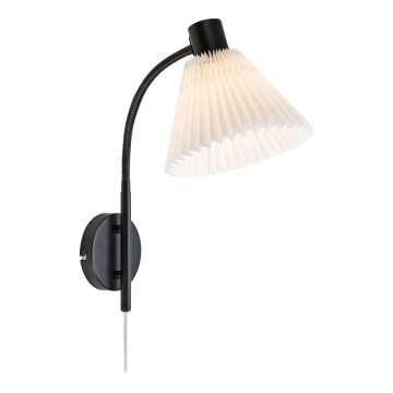 Markslöjd 108752 - Zidna lampa MIRA 1xE14/40W/230V crno/bela