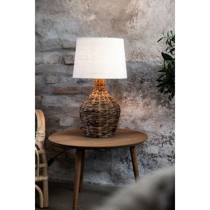 Markslöjd 108771 - Stona lampa PAGLIA 1xE27/40W/230V bela/ratan