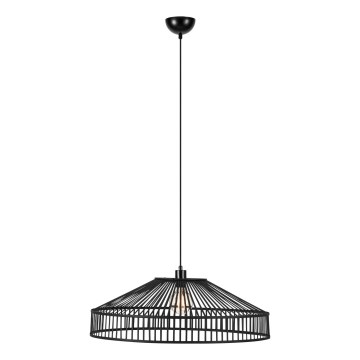 Markslöjd 108782 - Luster na sajli TAPA 1xE27/40W/230V crno/bambus