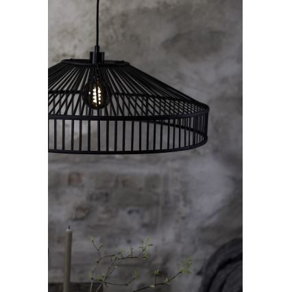 Markslöjd 108782 - Luster na sajli TAPA 1xE27/40W/230V crno/bambus