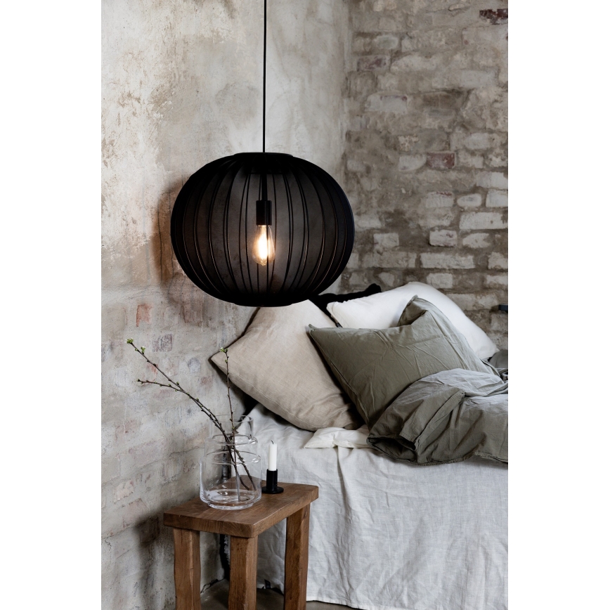 Markslöjd 108791 - Luster na sajli FORENCE 1xE27/40W/230V pr. 50 cm crno