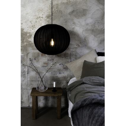 Markslöjd 108791 - Luster na sajli FORENCE 1xE27/40W/230V pr. 50 cm crno