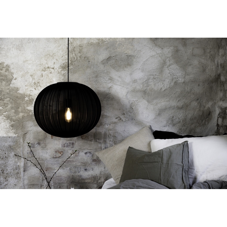 Markslöjd 108791 - Luster na sajli FORENCE 1xE27/40W/230V pr. 50 cm crno