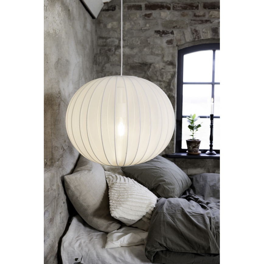 Markslöjd 108792 - Luster na sajli FORENCE 1xE27/40W/230V pr. 50 cm bela