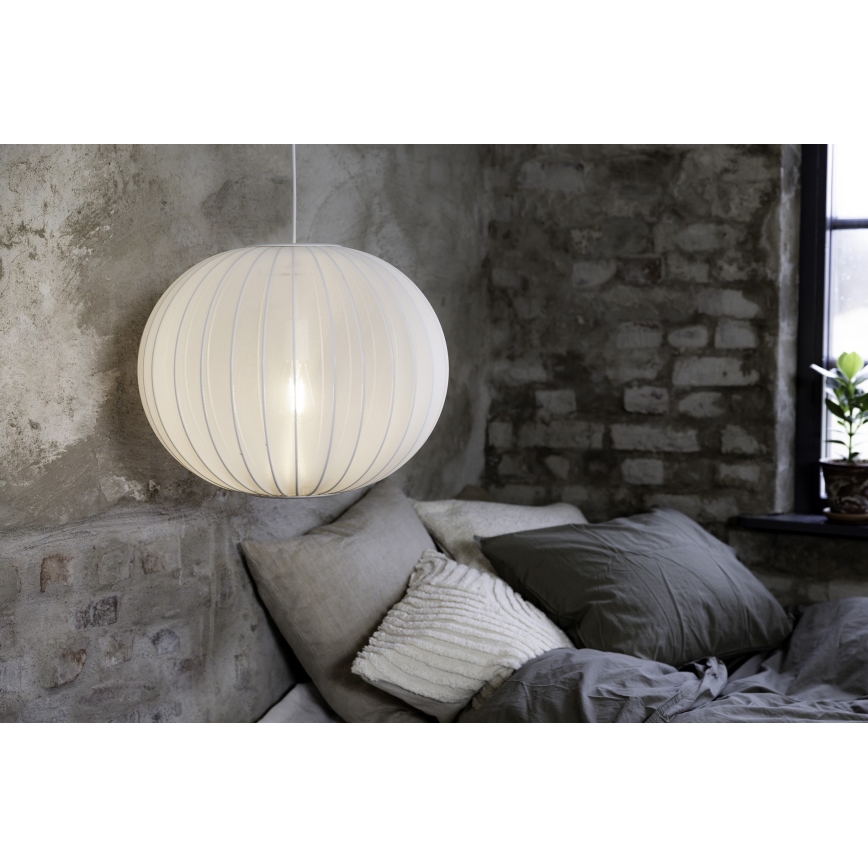 Markslöjd 108792 - Luster na sajli FORENCE 1xE27/40W/230V pr. 50 cm bela