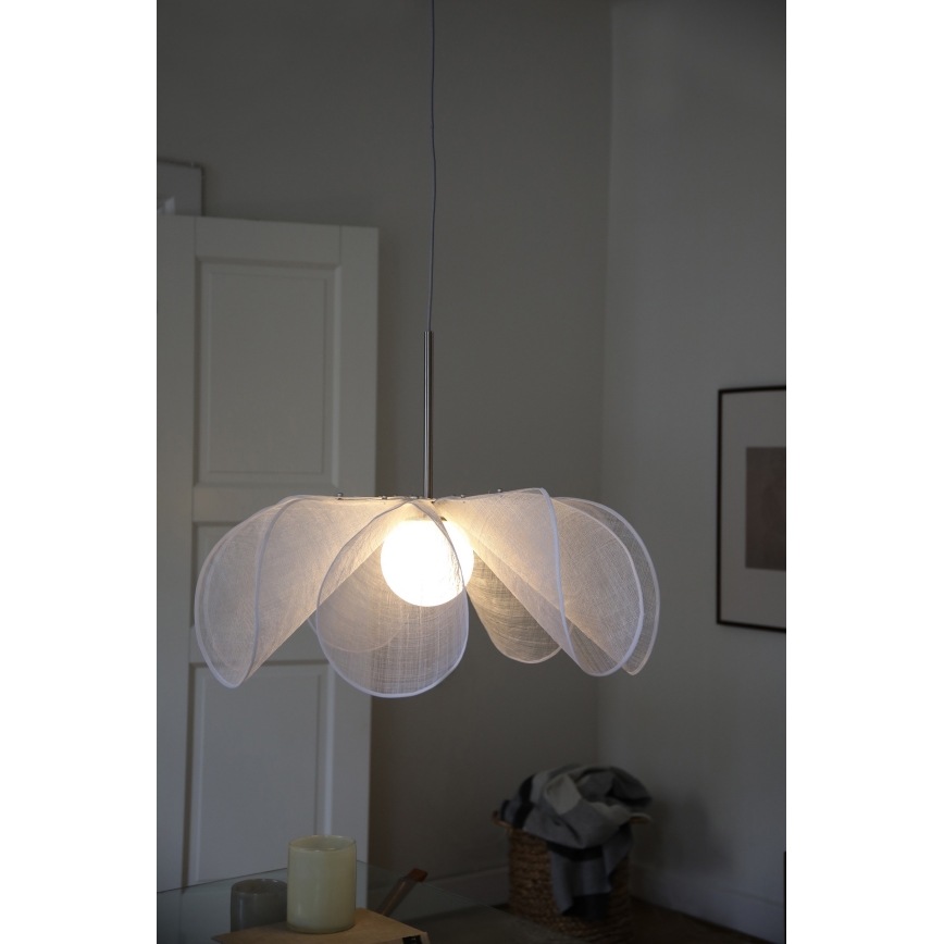 Markslöjd 108818 - Luster na sajli STYRKA 1xE27/40W/230V pr. 75 cm bela