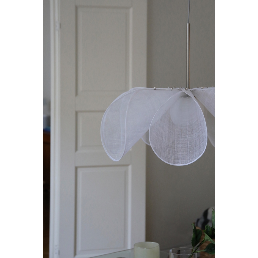 Markslöjd 108818 - Luster na sajli STYRKA 1xE27/40W/230V pr. 75 cm bela