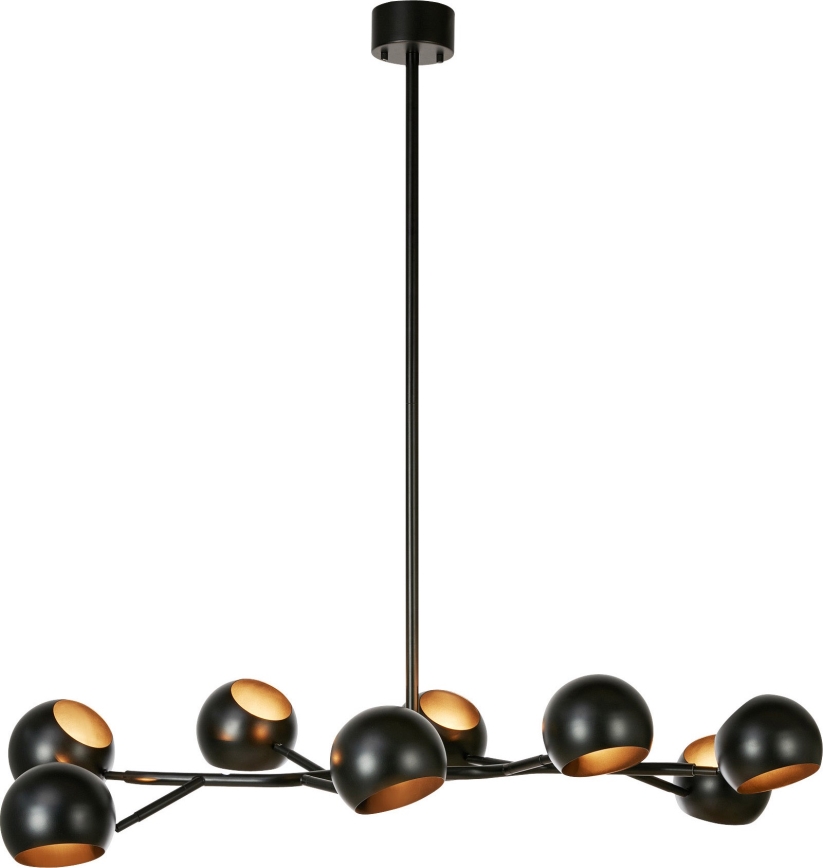 Markslöjd 108852 - Viseći luster EDGAR 8xE14/40W/230V crno