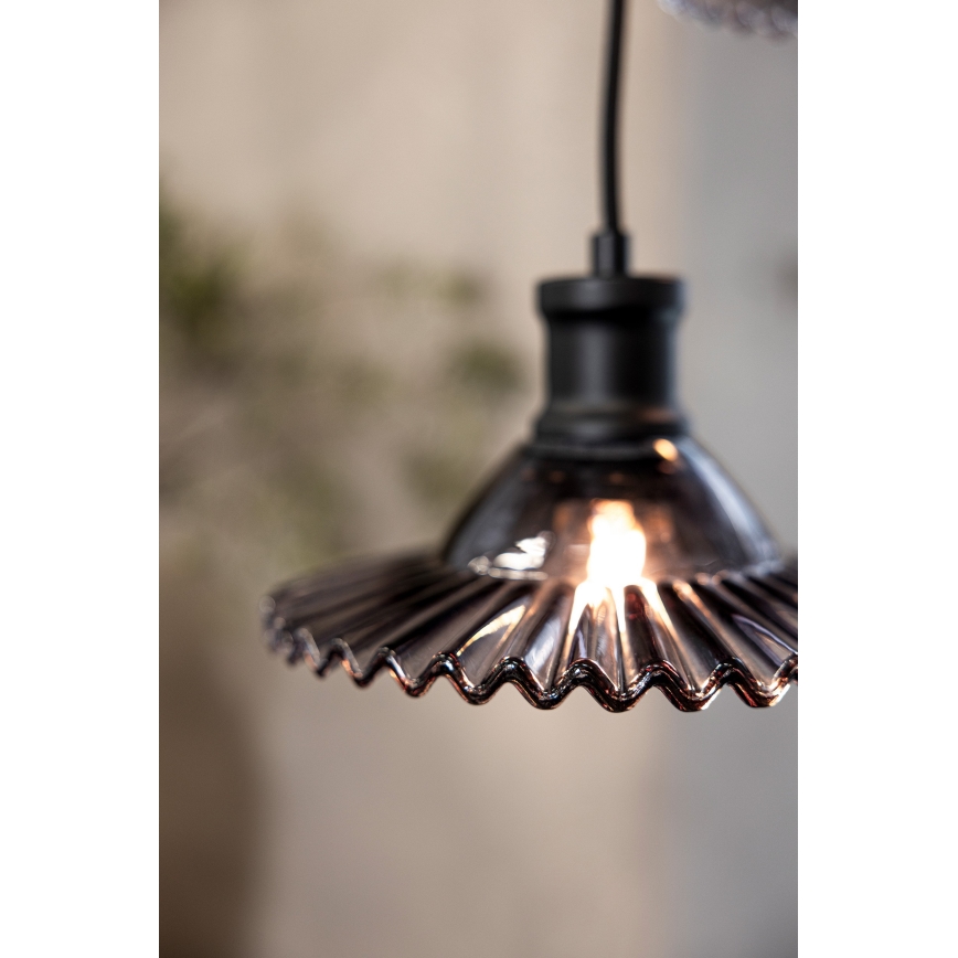 Markslöjd 108853 - Luster na sajli NOVIA 3xE27/40W/230V crno/dimno
