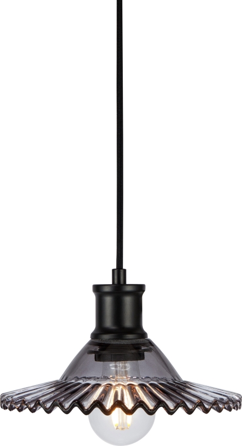 Markslöjd 108854 - Luster na sajli NOVIA 1xE27/40W/230V crno/dimno