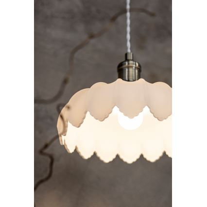 Markslöjd 108857 - Luster na sajli KURAGE 1xE27/40W/230V mesing/bela