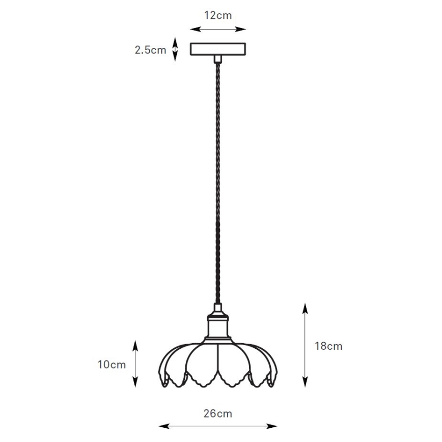 Markslöjd 108857 - Luster na sajli KURAGE 1xE27/40W/230V mesing/bela