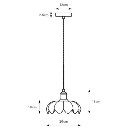 Markslöjd 108858 - Luster na sajli KURAGE 1xE27/40W/230V mesing/dimno bež