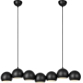 Markslöjd 108860 - Luster na sajli CUPOLO 7xE14/40W/230V crno