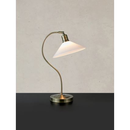 Markslöjd 108863 - Stona lampa VELA 1xE27/40W/230V mesing/bela