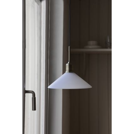 Markslöjd 108867 - Luster na sajli VELA 1xE27/40W/230V mesing/bela
