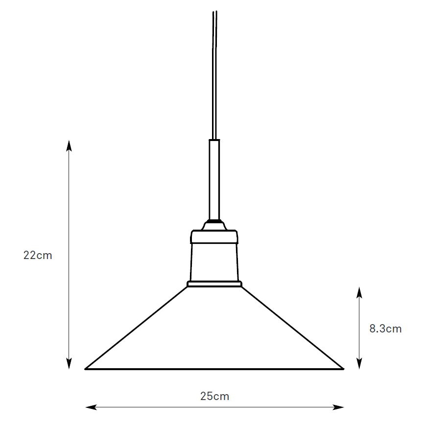 Markslöjd 108867 - Luster na sajli VELA 1xE27/40W/230V mesing/bela
