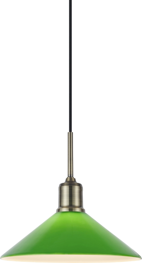 Markslöjd 108868 - Luster na sajli VELA 1xE27/40W/230V mesing/zelena