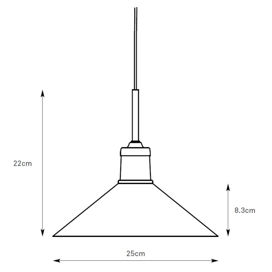 Markslöjd 108868 - Luster na sajli VELA 1xE27/40W/230V mesing/zelena