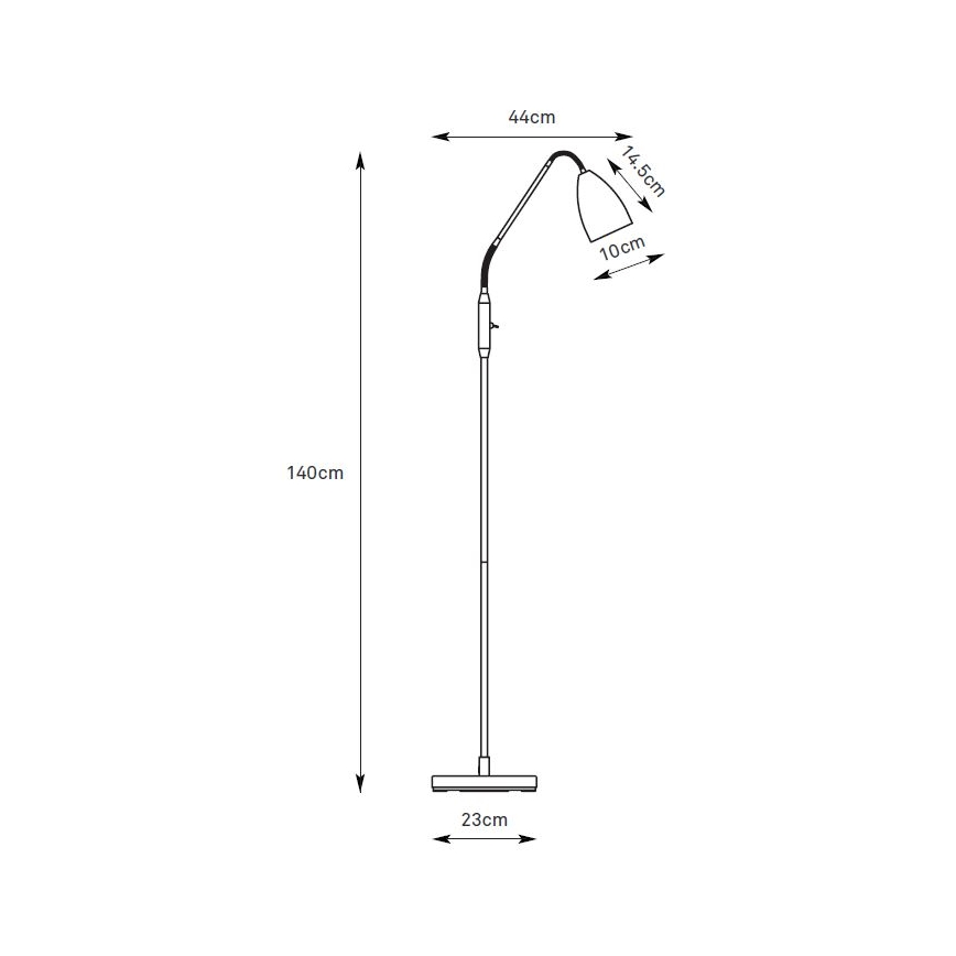 Markslöjd 108888 - LED prigušiva stojeća lampa PATRO LED/4,9W/230V CRI 90 siva